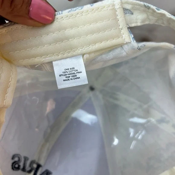 Floral print and embroidered PARIS cap, NEW. fresh and unique French style - Picture 8 of 9